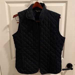 Eddie Bauer Women’s Quilted Navy Vest